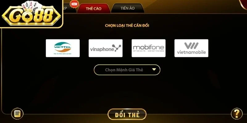 Các thao tác chuyển vốn Go88 nhanh chóng cho người chơi